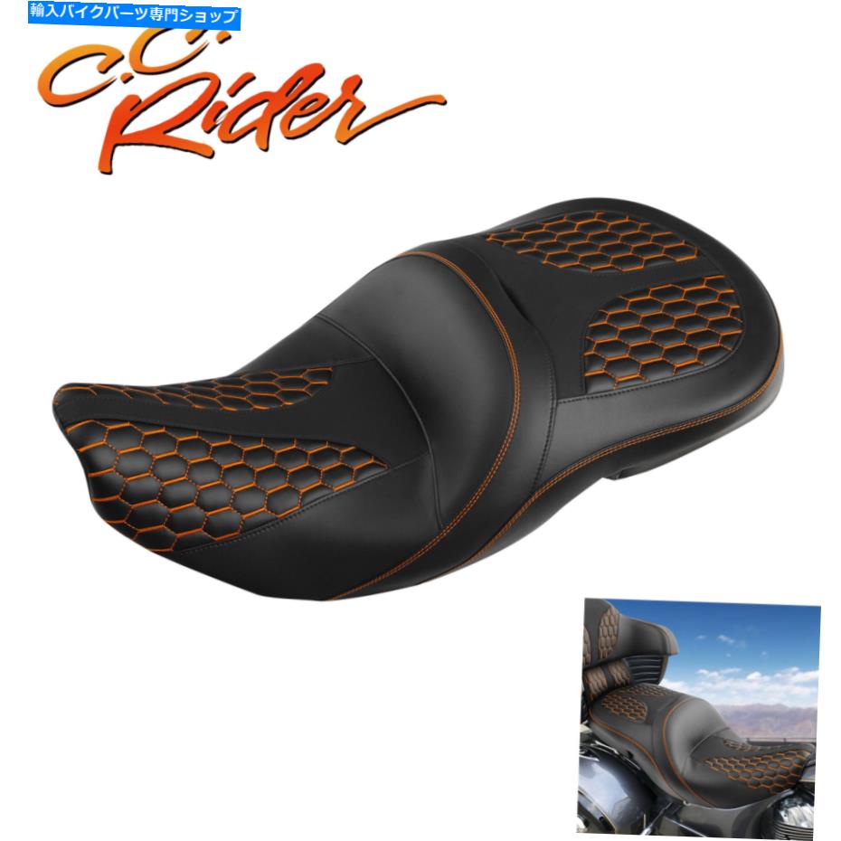 Seats C.C.ライダードライバーの助手席は、インディアンチーフテンリミテッド2017-2022に適しています C.C.RIDER Driver Passenger Seat Fit For Indian Chieftain Limited 2017-2022【並行輸入品】