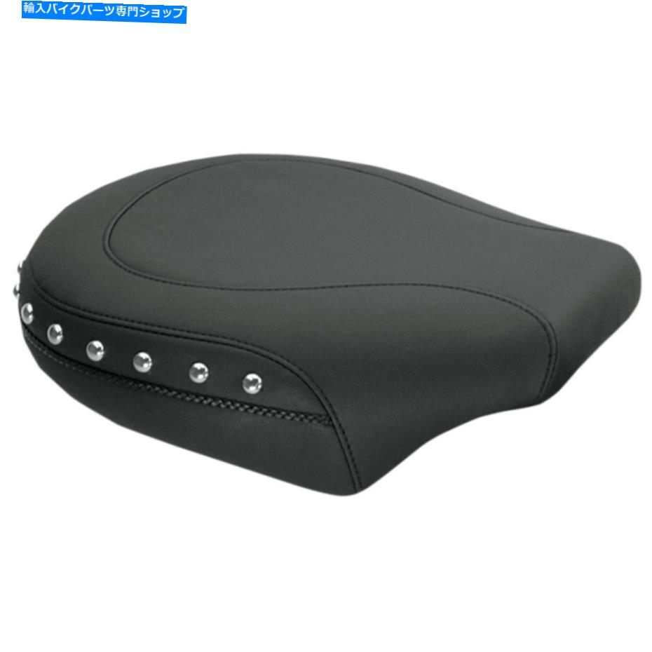 Seats マスタングワイドツアーピリオンシート-STUDDED -FXS（BLACK）76751 Mustang Wide Touring Pillion Seat - Studded - FXS (Black) 76751【並行輸入品】