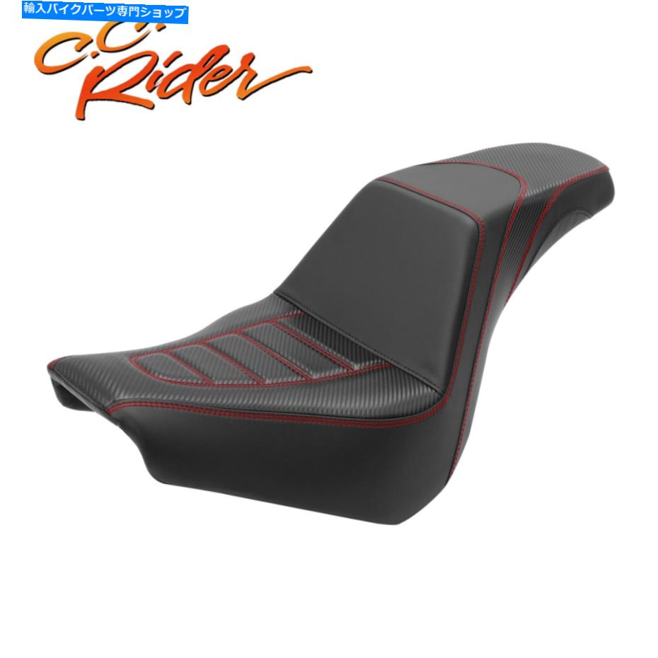 Seats C.C.ライダードライバーと助手席クッションハーレーFXBB FXST 2018-upにフィット C.C.RIDER Driver & Passenger Seat Cushion Fit For Harley FXBB FXST 2018-Up【並行輸入品】|Us Custom Parts Shop USDM