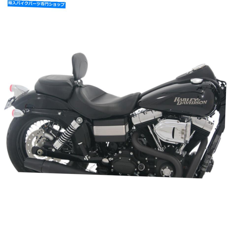 Seats マスタングワイドピリオンシート-VINTAGE -FXD '06 -'17（黒）79359 Mustang Wide Pillion Seat - Vintage - FXD '06-'17 (Black) 79359【並行輸入品】