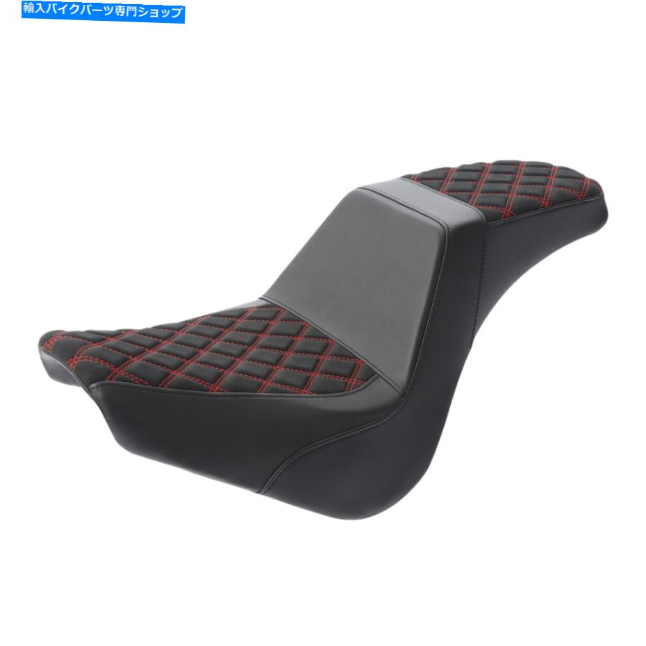 Seats ハーレーソフトエイルストリートボブFXBB標準18+ブラックに適したドライバーの助手席 Driver Passenger Seat Fit For Harley Softail Street Bob FXBB Standard 18+ Black【並行輸入品】