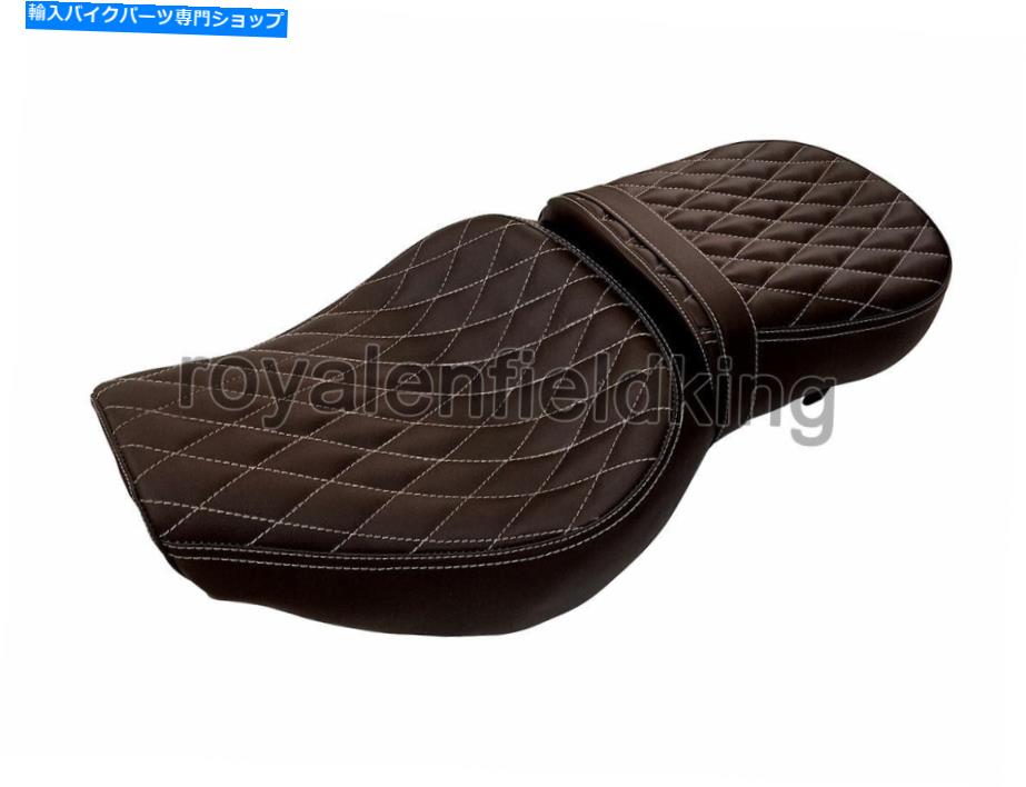 Seats ロイヤルエンフィールドブラウンカラー用のクラシック500ccカスタマイズされたデュアルシート Classic 500cc Customized Dual Seat For Royal Enfield Brown Color【並行輸入品】
