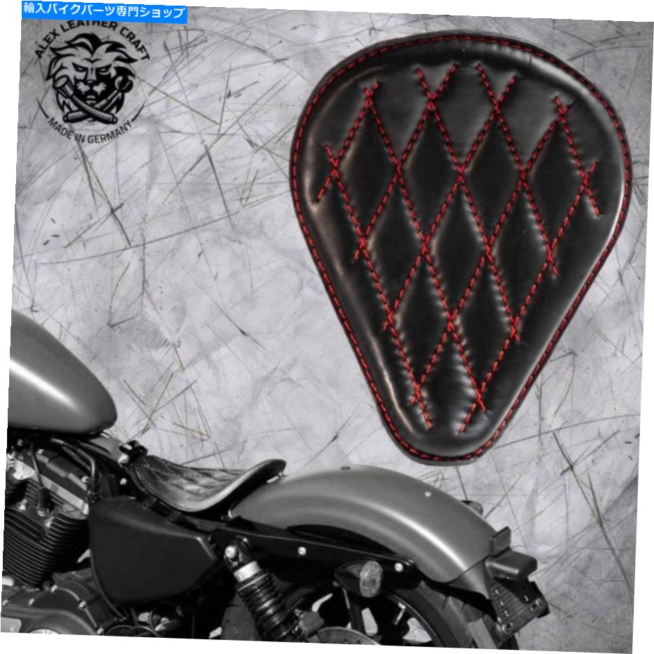 Seats フレームスポーツスター04-20ブラックとレッドV3のソロシートシート Solo Seat seat on frame Sportster 04-20 Black and red V3【並行輸入品】｜Us Custom Parts Shop USDM