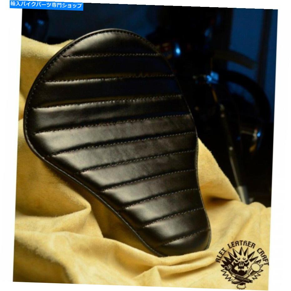 Seats ボバーチョッパーカスタムレザーハンドメイドソロシートブラック1サイズXS/2 Bobber Chopper Custom leather handmade Solo Seat black 1size XS/2【並行輸入品】