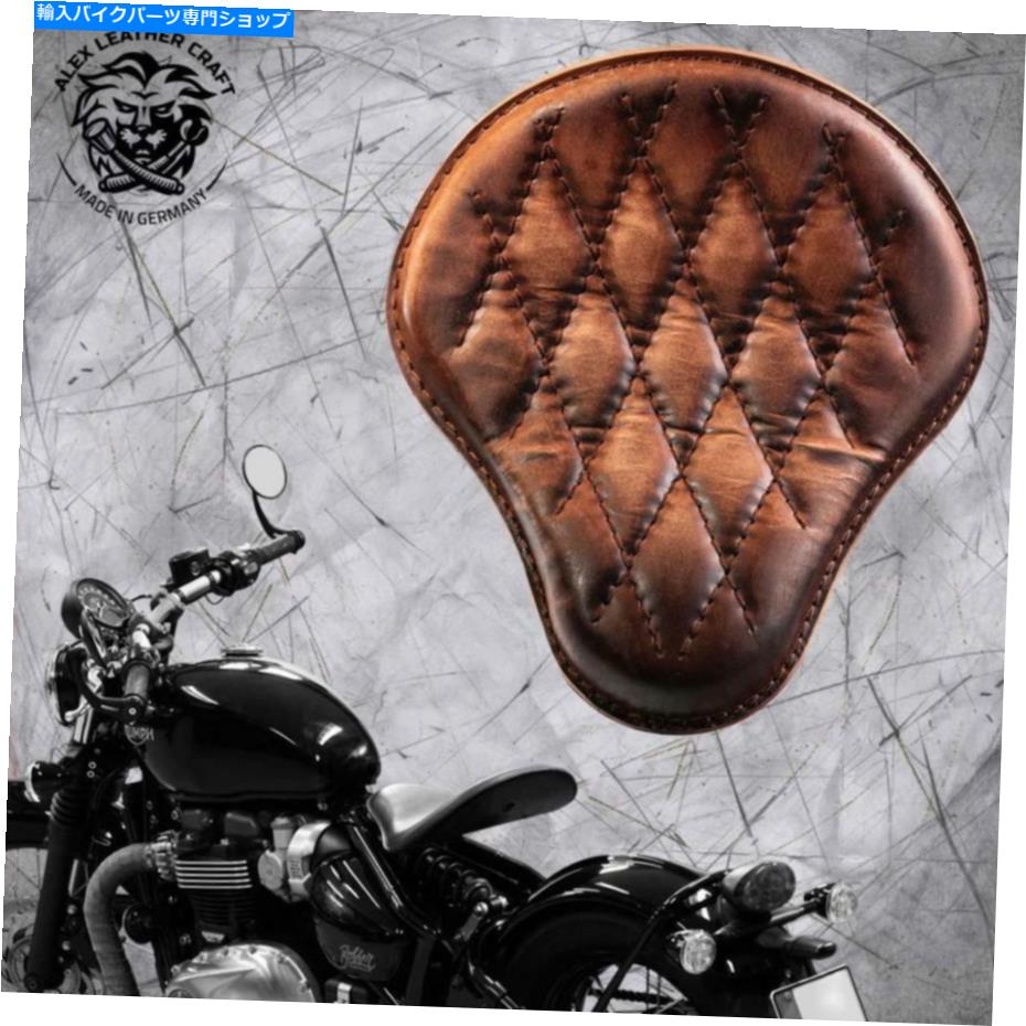Seats 2016年以来のTriumph Bonneville BobberソロシートSTD HDSEWN VIN BROWN V3サイズ Triumph Bonneville Bobber since 2016 solo seat Std hdsewn vin brown V3 size S【並行輸入品】