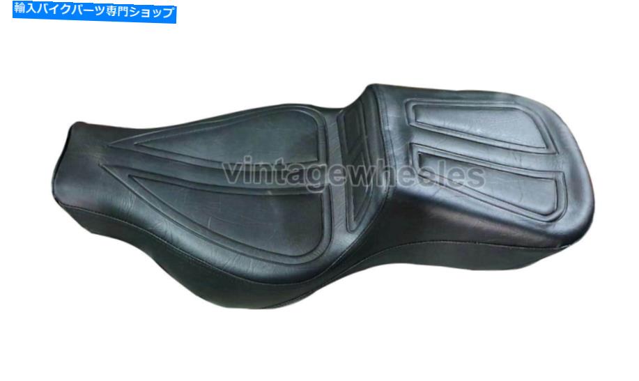 Seats ロイヤルエンフィールドインターセプターのためのカスタマイズされたツアラーブラックライダーとピリオンシート650 Customised Tourer Black Rider and Pillion Seat For Royal Enfield Interceptor 650【並行輸入品】