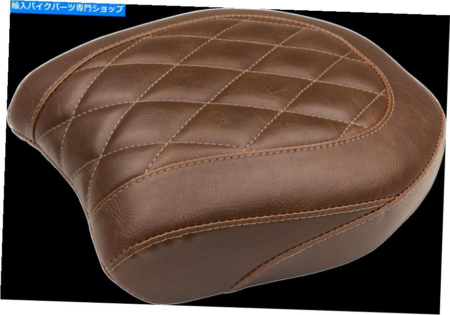 Seats マスタング75044ワイドトリッパーソロシートブラウンダイヤモンドリア - ピリオンパッド Mustang 75044 Wide Tripper Solo Seat Brown Diamond Rear - Pillion Pad【並行輸入品】