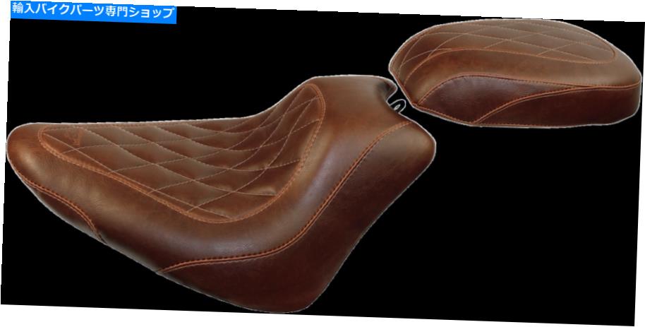 Seats マスタング76767ワイドトリッパーソロリアシートブラウンダイヤモンドステッチ Mustang 76767 Wide Tripper Solo Rear Seat Brown Diamond Stitch【並行輸入品】|Us Custom Parts Shop USDM