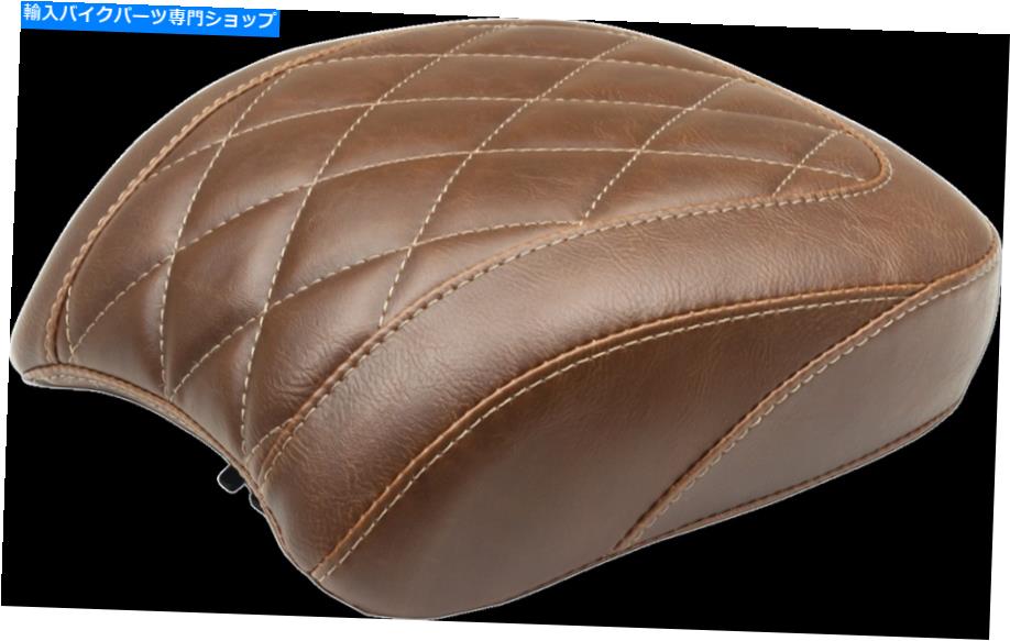 Seats マスタング[83042]ワイドトリッパーソロシートブラウンダイヤモンドリア - ピリオンパッド Mustang [83042] Wide Tripper Solo Seat Brown Diamond Rear - Pillion Pad【並行輸入品】｜Us Custom Parts Shop USDM