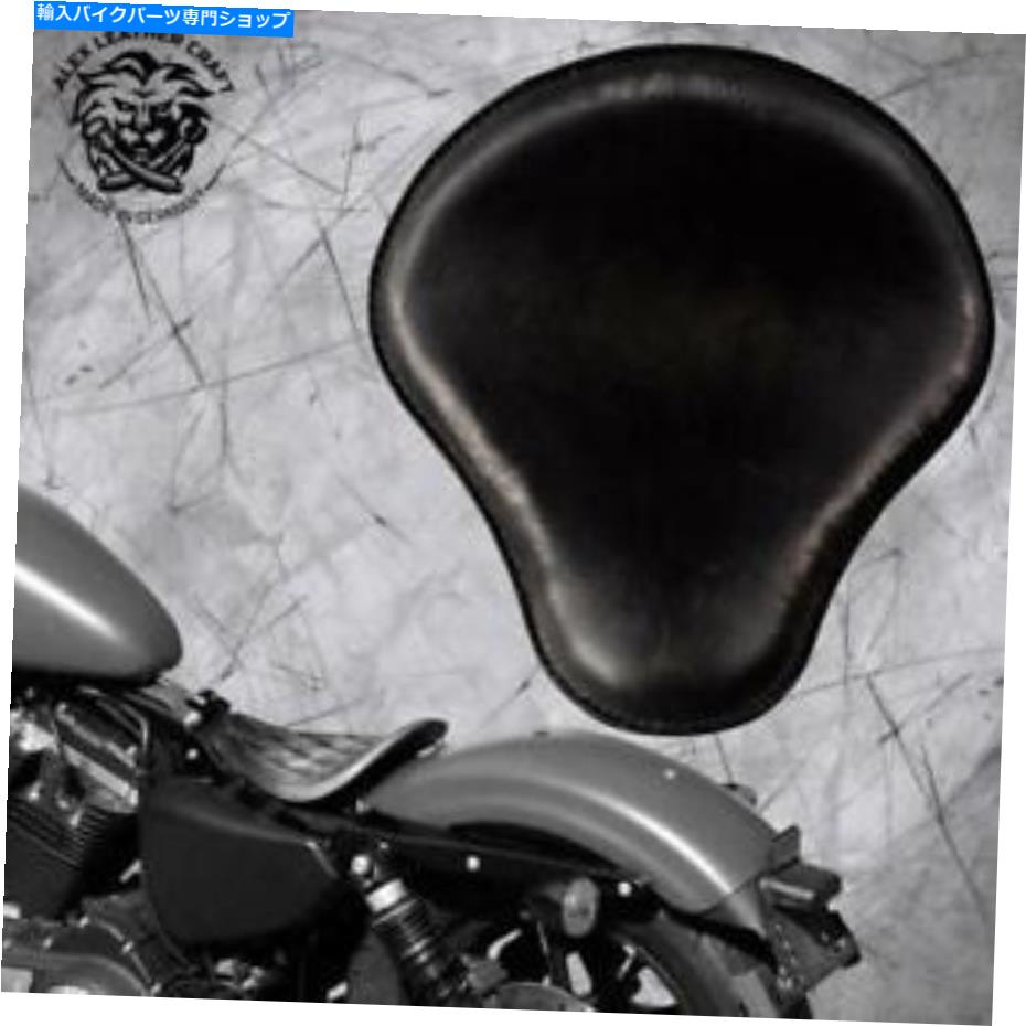 Seats フレームハーレースポーツスター04-20ビンテージブラックのボッバーチョッパーサドルソロシート Bobber Chopper Saddle solo seat on frame Harley Sportster 04-20 Vintage Black【並行輸入品】