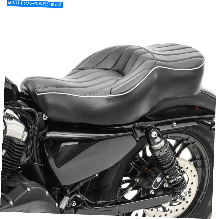 Seats ハーレースポーツスターのためのオートバイシート04-20 Craftride VM2 2-UPドライバーの乗客 Motorcycle Seat for Harley Sportster 04-20 Craftride VM2 2-Up driver passenger【並行輸入品】