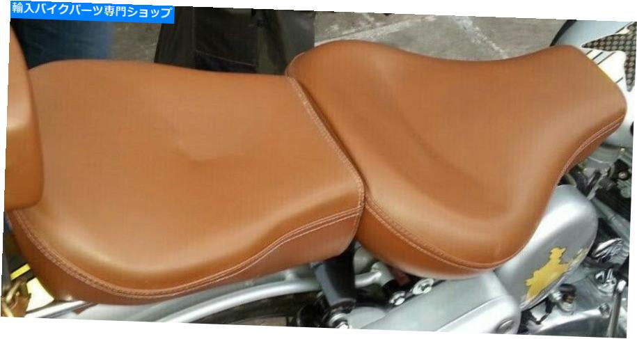 Seats ロイヤルエンフィールド弾丸標準350/500のためにロングライド厚いフロントリアシートフィット Long Ride Thick Front Rear Seat FitFor Royal Enfield Bullet Standard 350/500【並行輸入品】