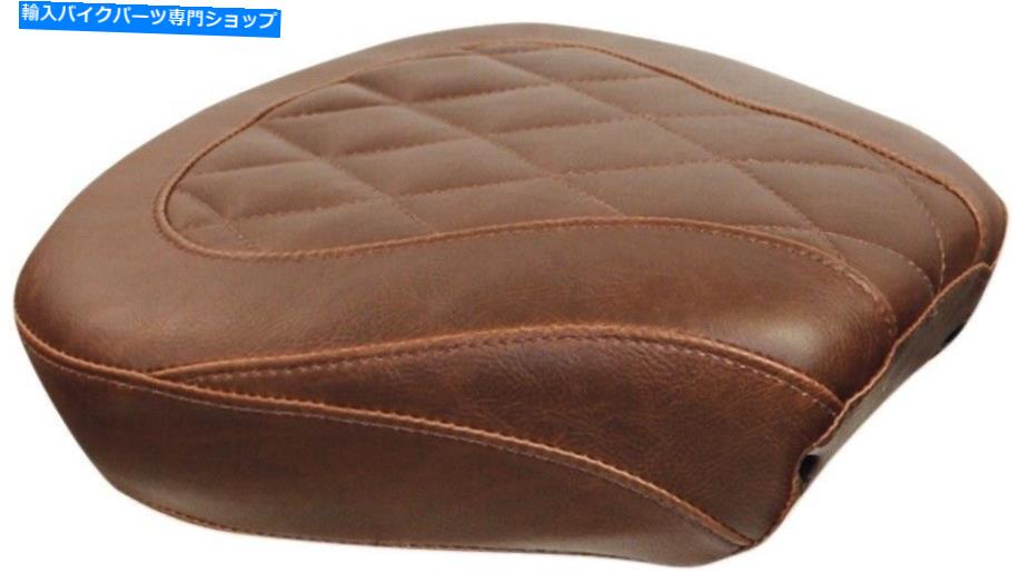 Seats トリッパーダイヤモンド合成革幅茶色のピリオンパッド Tripper Diamond Synthetic Leather Wide Brown Pillion Pad【並行輸入品】