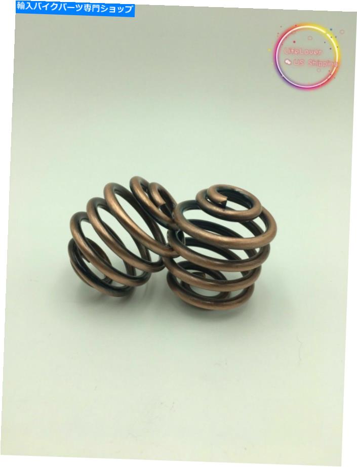 Seats ペアアンティーク銅仕上げ2インチソロシートスプリングスハーレーボバー船からアメリカ PAIR ANTIQUE COPPER FINISH 2 INCH SOLO SEAT SPRINGS HARLEY BOBBER SHIPS FROM USA【並行輸入品】
