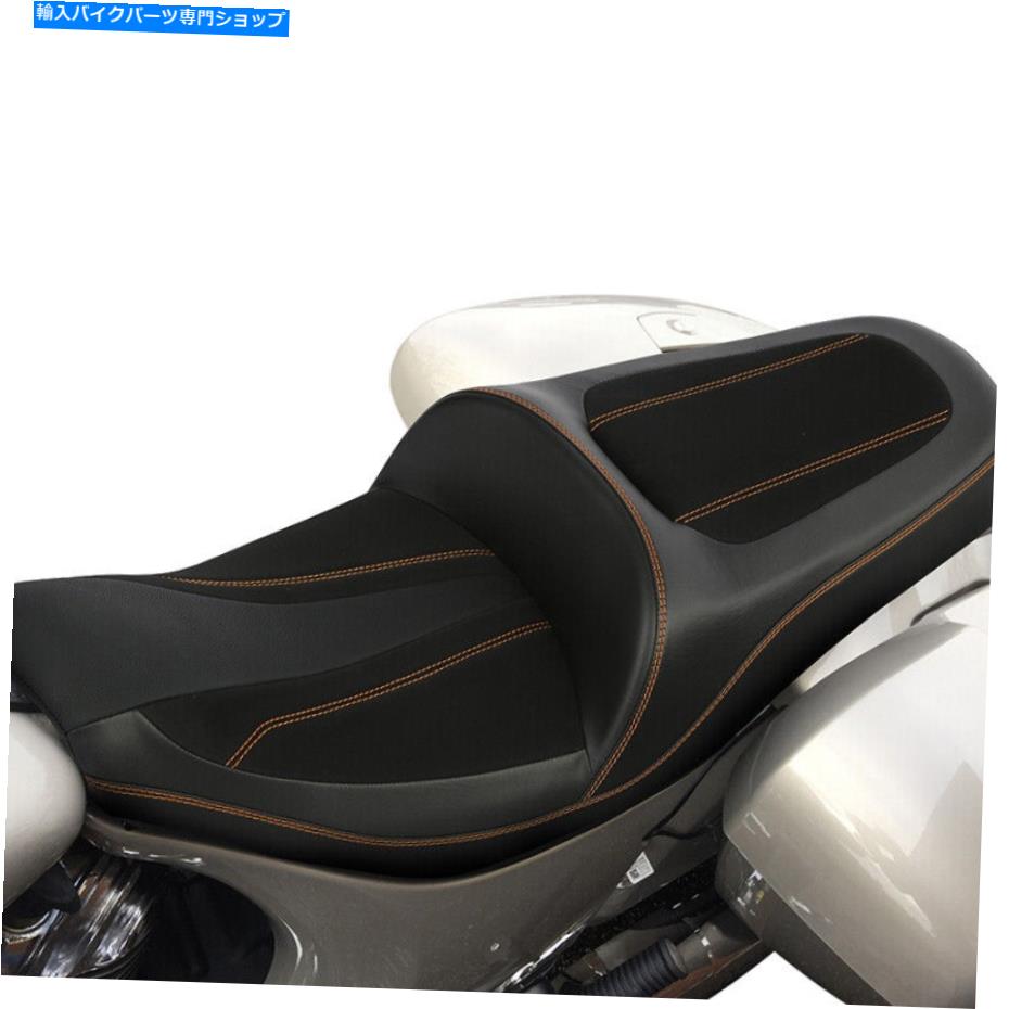 Seats インドの首長14-22チーフクラシックにふさわしいブラック+オレンジドライバーの助手席 Black+Orange Driver Passenger Seat Fit For Indian Chieftain 14-22 Chief Classic【並行輸入品】｜Us Custom Parts Shop USDM
