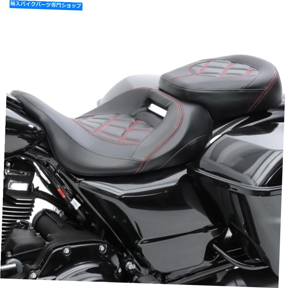 Seats Harley Road Glide Limited 20-22 CraftrideRH3 Black-Redのシート Seat for Harley Road Glide Limited 20-22 Craftride RH3 black-red【並行輸入品】|Us Custom Parts Shop USDM