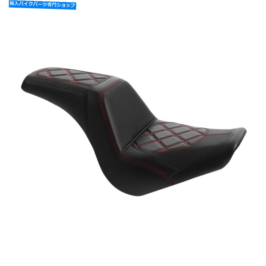 Seats ハーレーソフトアイルスタンダード18-2022ブラック+レッドに適した2つのドライバーの助手席 Two-Up Driver Passenger Seat Fit For Harley Softail Standard 18-2022 Black+Red【並行輸入品】|Us Custom Parts Shop USDM