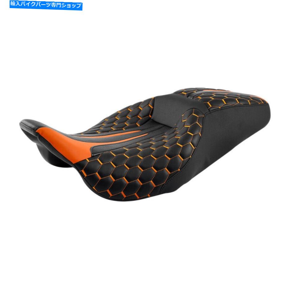 Seats オレンジドライバーの助手席ハーレーツーリングストリートグライドFLHX 09-22 USに適しています Orange Driver Passenger Seat Fit For Harley Touring Street Glide FLHX 09-22 US【並行輸入品】|Us Custom Parts Shop USDM