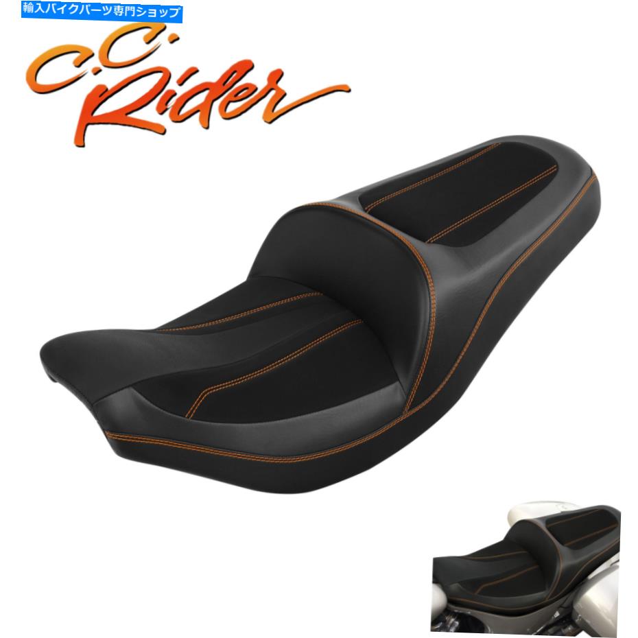 Seats C.C.ライダードライバーとインドの首長のダークホース2016-2022に適しています C.C.RIDER Driver & Passenger Seat Fit For Indian Chieftain Dark Horse 2016-2022【並行輸入品】