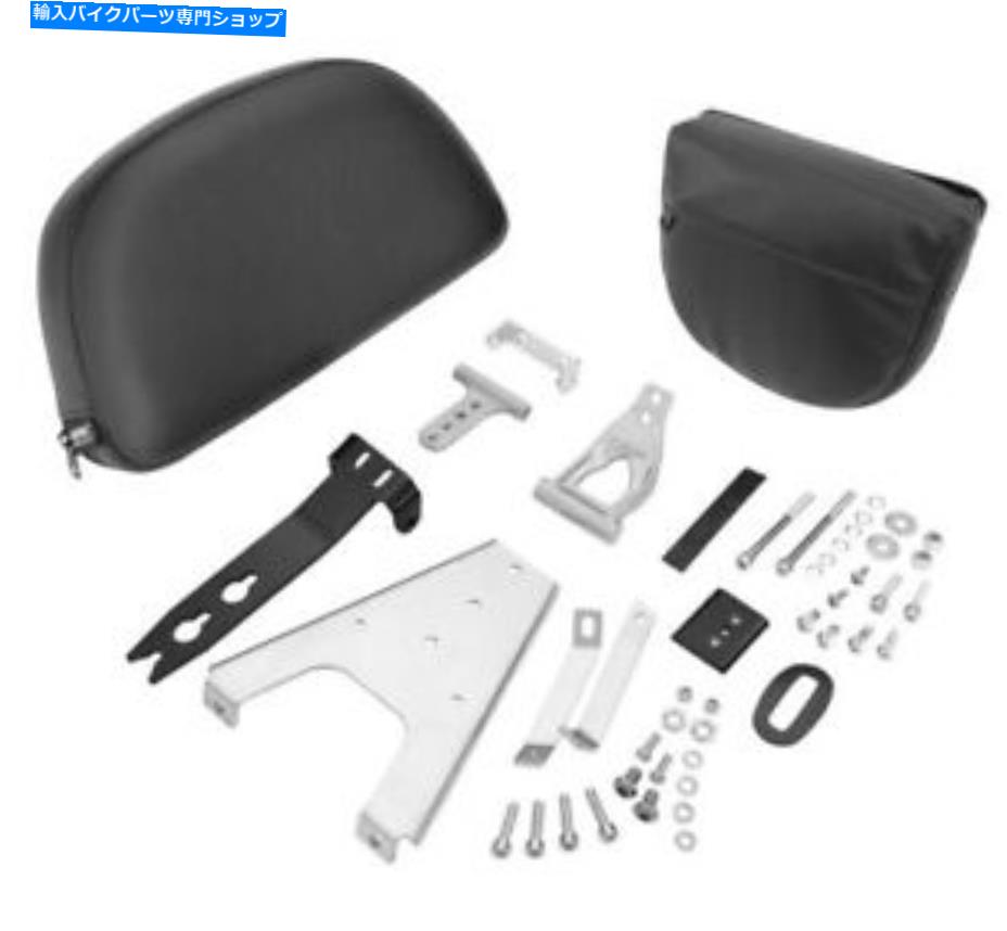 Seats クロムアクセサリーを表示30-208ブラックデタッチ可能なスマートマウントバックレスト（インド） Show Chrome Accessories 30-208 Black Detachable Smart Mount Backrest (Indian)【並行輸入品】