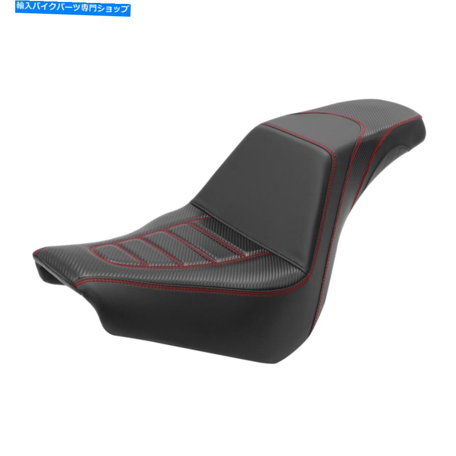 Seats レッドステッチドライバーと助手席ハーレーソフトアイルスタンダードFXST 18-22に適しています Red Stitches Driver & Passenger Seat Fit For Harley Softail Standard FXST 18-22【並行輸入品】|Us Custom Parts Shop USDM