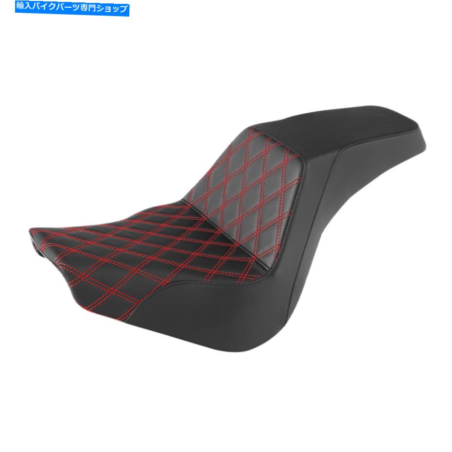 Seats ハーレーソフトアイルストリートボブにぴったりのブラック+レッドドライバーライダーの助手席18-22 21 Black+Red Driver Rider Passenger Seat Fit For Harley Softail Street Bob 18-22 21【並行輸入品】|Us Custom Parts Shop USDM