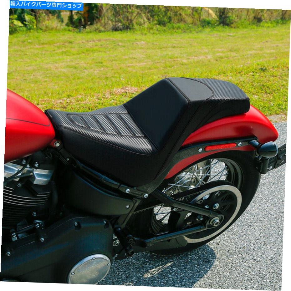 Seats ハーレーソフトアイルストリートボブスタンダードに適した黒いドライバーの助手席 Black Driver Passenger Seat Fit For Harley Softail Street Bob Standard 18-Up【並行輸入品】|Us Custom Parts Shop USDM