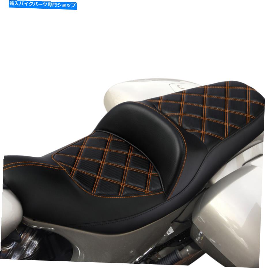 Seats インディアン首長のダークホース2016-2022米国にふさわしい黒いドライバーの助手席 Black Driver Passenger Seat Fit For Indian Chieftain Dark Horse 2016-2022 US【並行輸入品】
