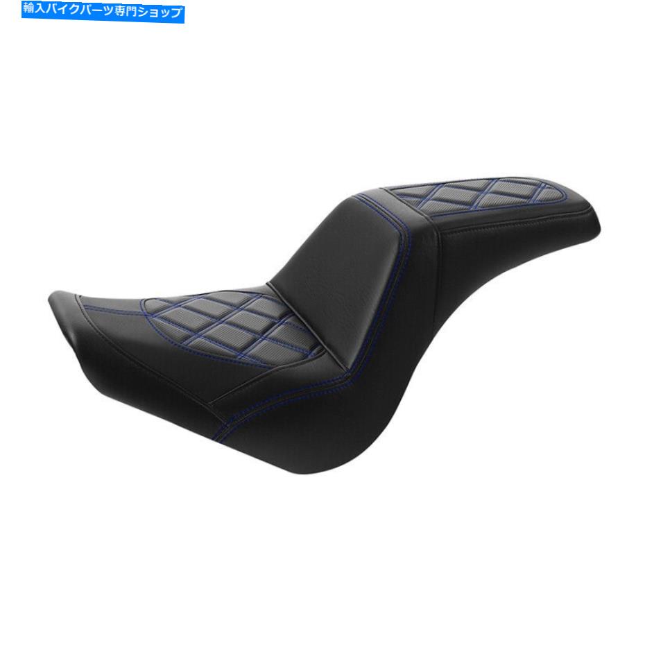 Seats ハーレーソフトアイルスタンダードストリートボブに適したドライバー助手席ボブ18-23 21ブラック Driver Passenger Seat Fit For Harley Softail Standard Street Bob 18-23 21 Black【並行輸入品】