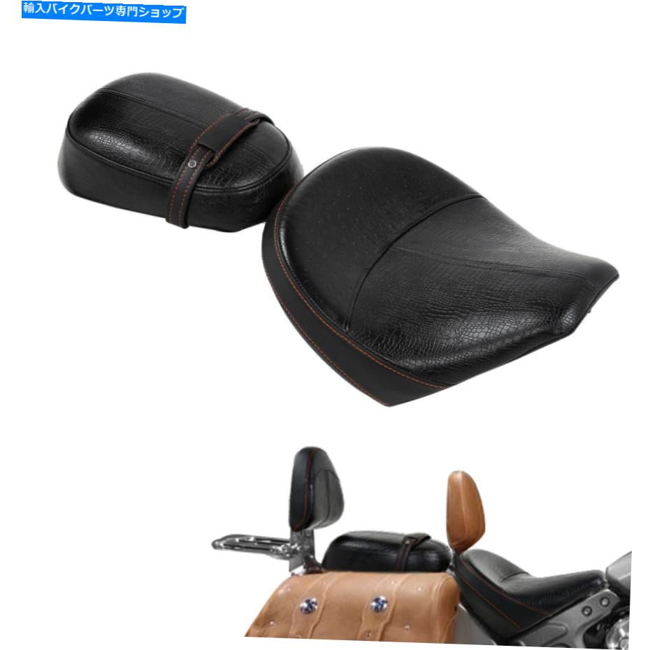 Seats インディアンスカウト2015-2022スカウト60 2016-22に適したドライバーライダーと助手席 Driver Rider & Passenger Seat Fit For Indian Scout 2015-2022 Scout Sixty 2016-22【並行輸入品】