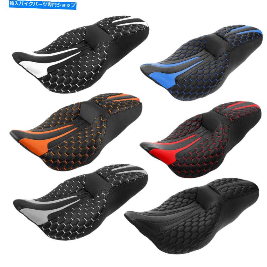 Seats ハーレーツーリングCVOストリートエレクトラロードグライドに適したドライバーの助手席 Driver Passenger Seat Fit For Harley Touring CVO Street Electra Road Glide 09-21【並行輸入品】