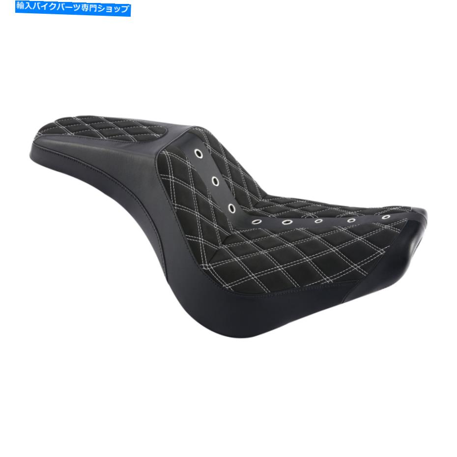 Seats ハーレーソフトアイルスタンダードFXST 2018-2022に適した2アップドライバーライダーの助手席 2-Up Driver Rider Passenger Seat Fit For Harley Softail Standard FXST 2018-2022【並行輸入品】