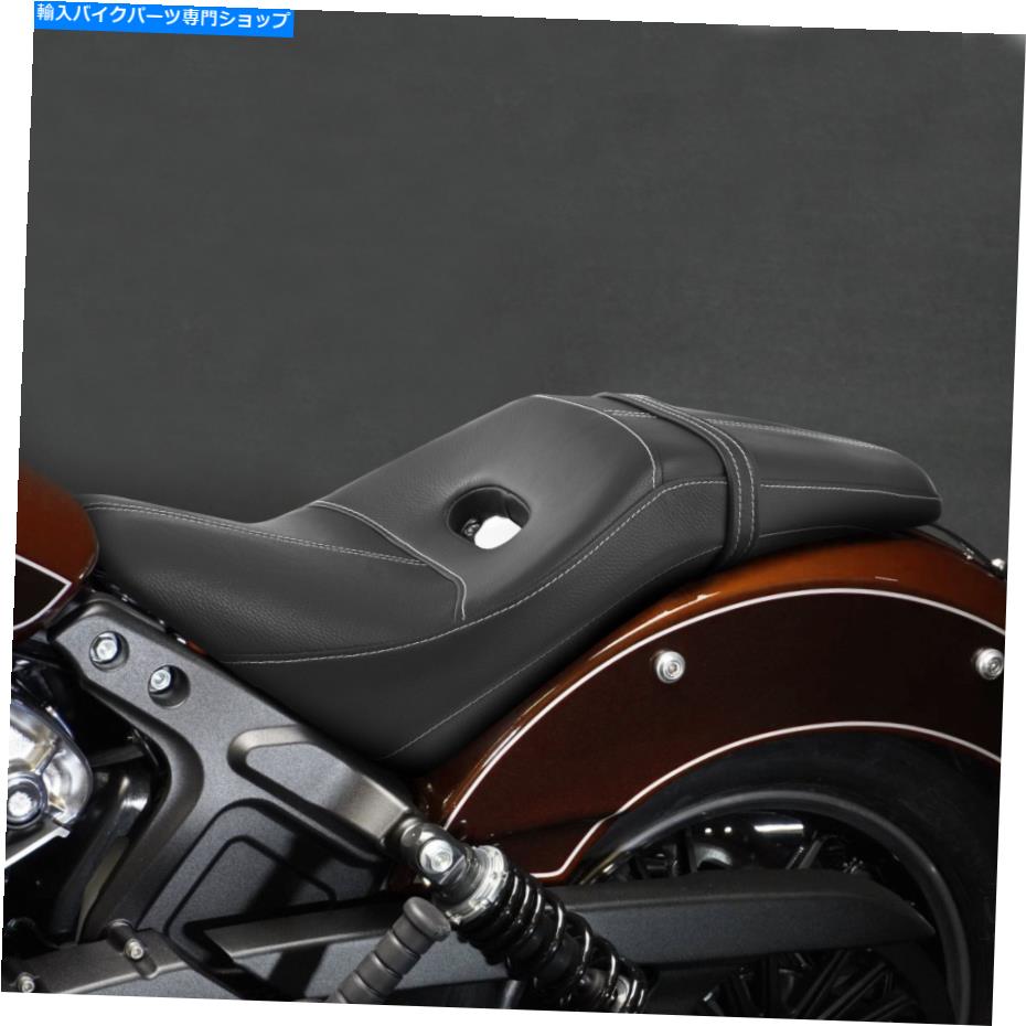 Seats インディアンスカウトにフィットするブラック+ホワイトライダードライバーの助手席2016-2023 22 Black+White Rider Driver Passenger Seat Fit For Indian Scout Sixty 2016-2023 22【並行輸入品】