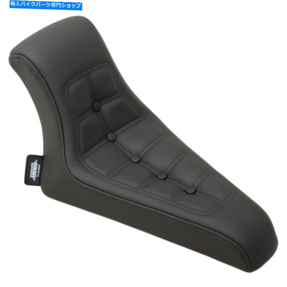 Seats ドラッグスペシャルズローライダーソロシート - リジッドマウント（ブラック）DS907540 Drag Specialties Low Rider Solo Seat - Rigid Mount (Black) DS907540【並行輸入品】