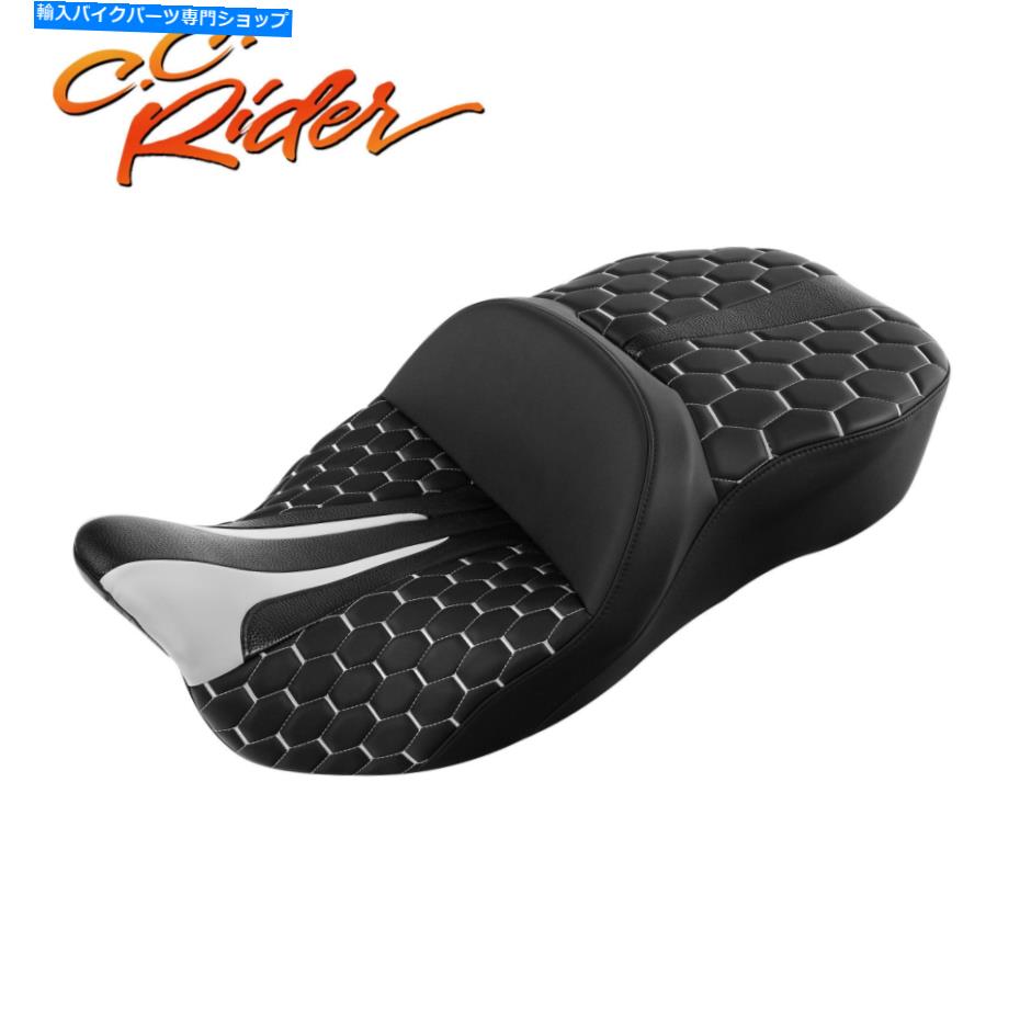 Seats C.C.ハーレーツーリングウルトラリミテッド09-23に適したライダードライバーの助手席 C.C. RIDER Driver Passenger Seat Fit For Harley Touring Ultra Limited 09-23【並行輸入品】