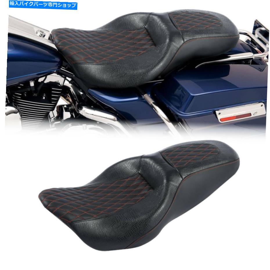 Seats ハーレーツーリングロードキングエレクトラグライドに適したドライバーパッシャーブラックシート09-21 Driver Passenger Black Seat Fit For Harley Touring Road King Electra Glide 09-21【並行輸入品】｜Us Custom Parts Shop USDM