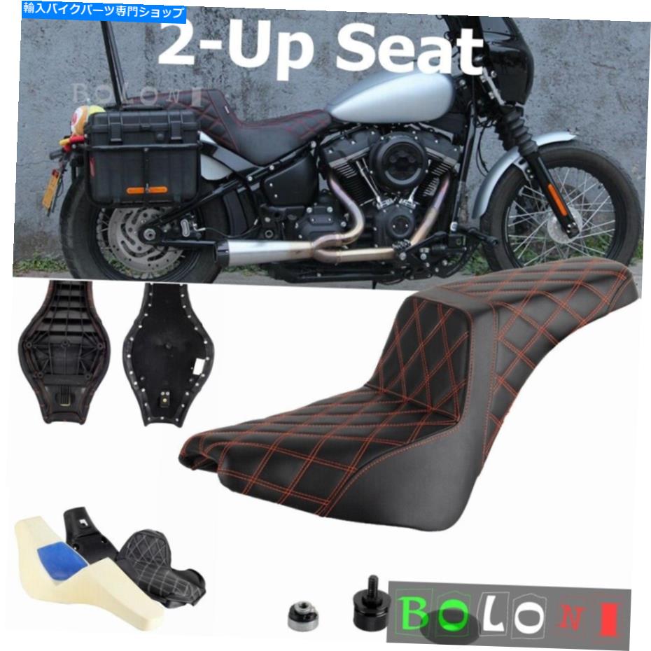 Seats Harley Softail Deluxe Flde flde slim flsl Street Bob fxbb 114 2018-2022の2アップシート 2-Up Seat For Harley Softail Deluxe FLDE Slim FLSL Street Bob FXBB 114 2018-2022【並行輸入品】｜Us Custom Parts Shop USDM