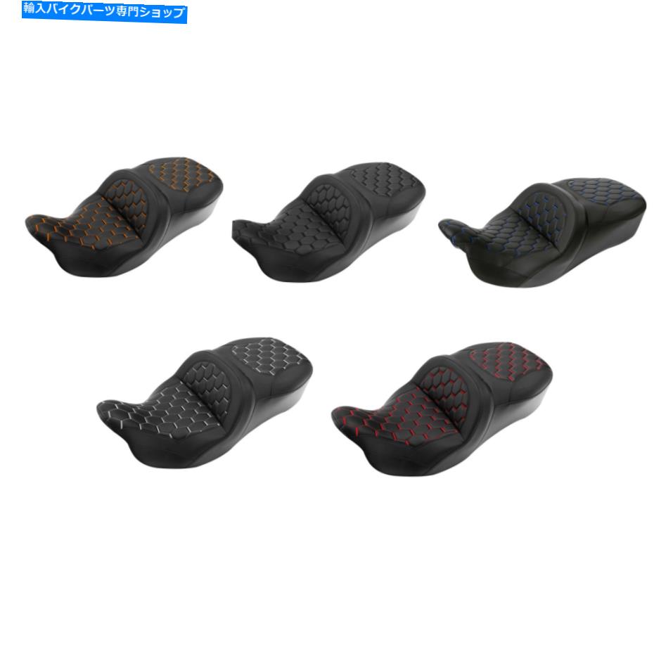 Seats ライダードライバーの助手席クッションフィットハーレーツーリングロードキング2009-2022 Rider Driver Passenger Seat Cushion Fit For Harley Touring Road King 2009-2022【並行輸入品】