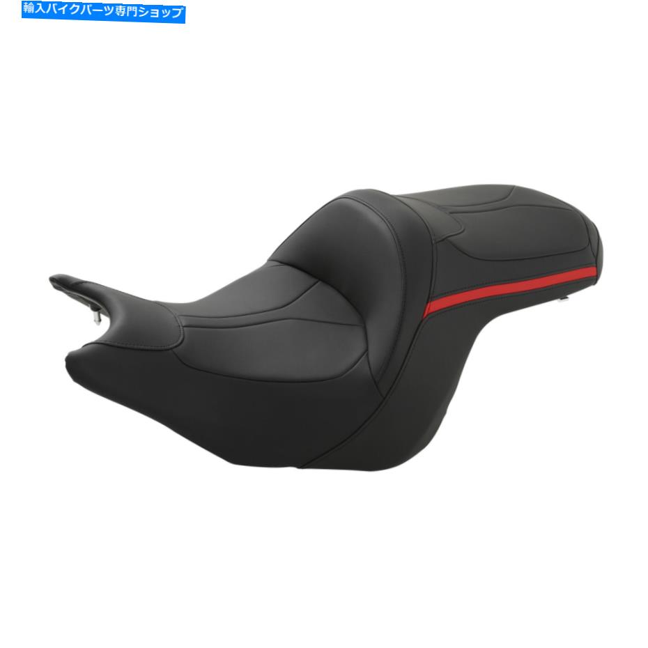 Seats Black+Red Driver Rider＆Passenger Seat Honda Goldwing Tour 2018-2021 20に適しています Black+Red Driver Rider & Passenger Seat Fit For Honda GOLDWING TOUR 2018-2021 20【並行輸入品】