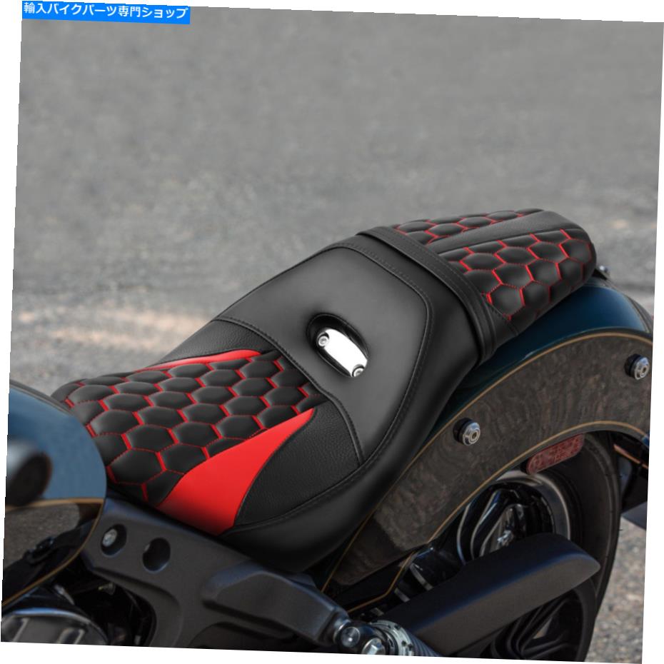 Seats インディアンスカウト2015-2023スカウト60 2016-2023に適したドライバーと助手席 Driver & Passenger Seat Fit For Indian Scout 2015-2023 Scout Sixty 2016-2023【並行輸入品】