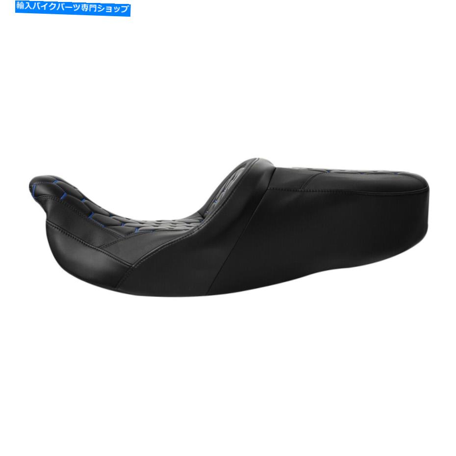 Seats ハーレーエレクトラグライドに適したブラックブルーステッチドライバーの旅客席09-22 10 Black Blue Stitching Driver Passenger Seat Fit For Harley Electra Glide 09-22 10【並行輸入品】|Us Custom Parts Shop USDM