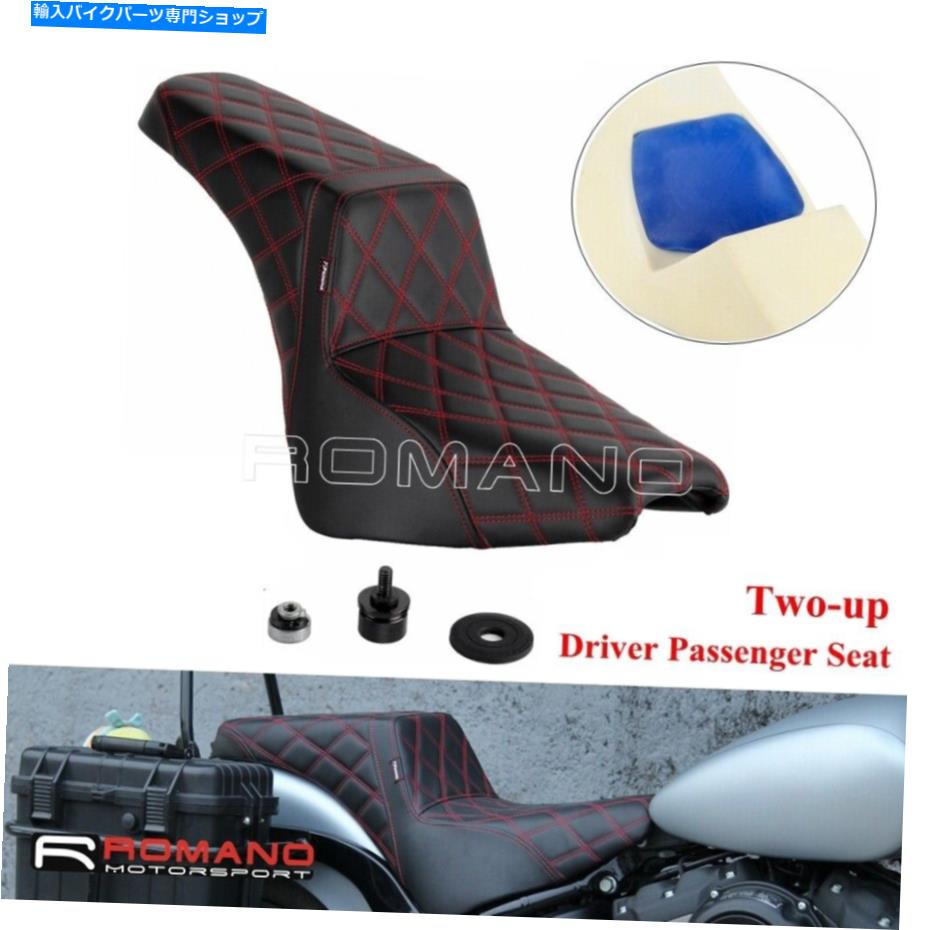 Seats HarleySoftail Heritage Classic FLHCのためのオートバイライダーの乗客2席 Motorcycle Rider Passenger Two Up Seat For Harley Softail Heritage Classic FLHCS【並行輸入品】