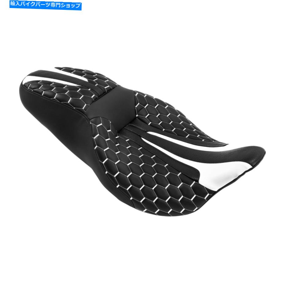 Seats ハーレーロードグライドエレクトラグライドにフィットするブラック+ホワイトドライバーの助手席09-22 Black+White Driver Passenger Seat Fit For Harley Road Glide Electra Glide 09-22【並行輸入品】｜Us Custom Parts Shop USDM 90,387円