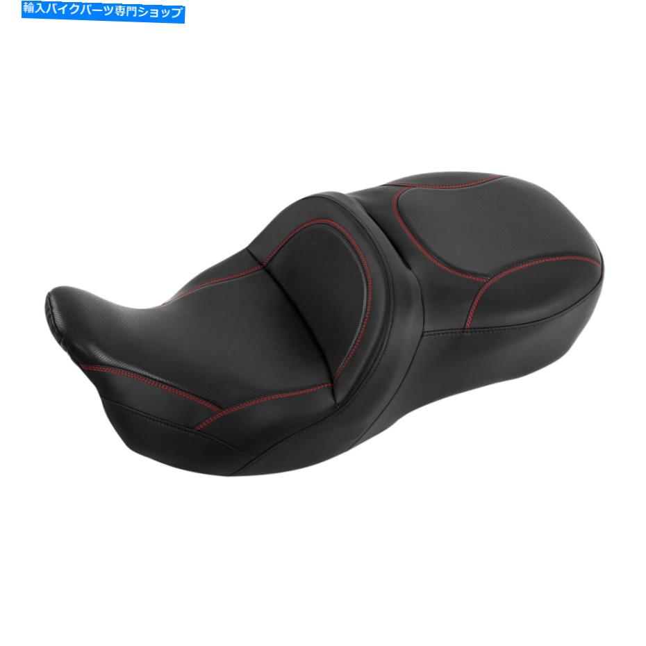 Seats ライダードライバーの助手席ハーレーツーリングストリートグライドFLHX 09-22ブラック Rider Driver Passenger Seat Fit For Harley Touring Street Glide FLHX 09-22 Black【並行輸入品】