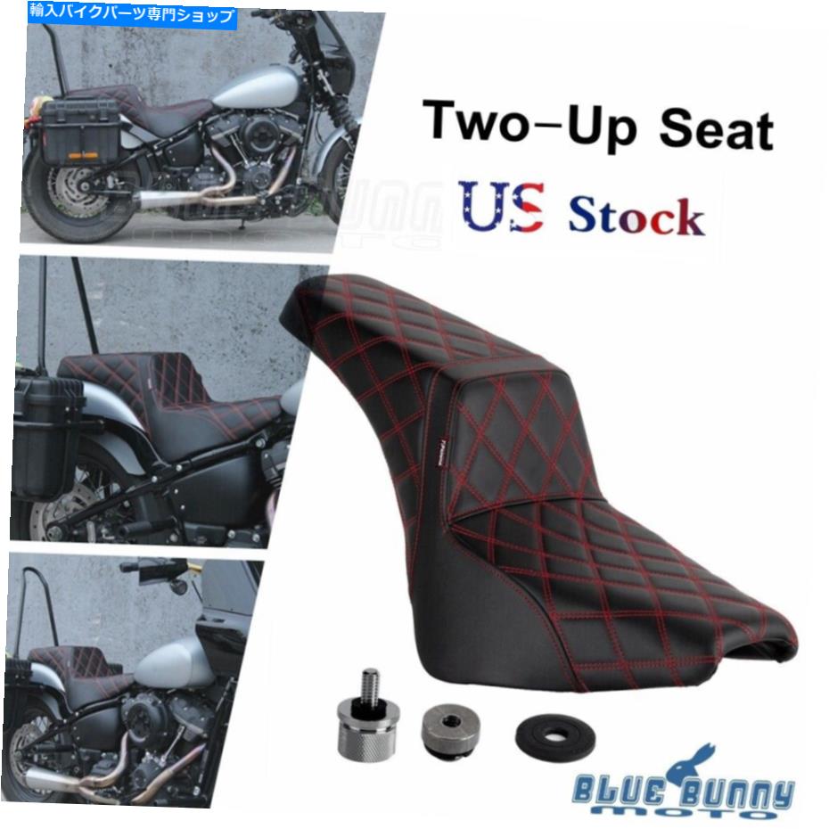 Seats HarleySoftail Deluxe Slim Heritage Classic 2018-2022のオートバイ2アップシート Motorcycle 2-UP Seat For Harley Softail Deluxe Slim Heritage Classic 2018-2022【並行輸入品】