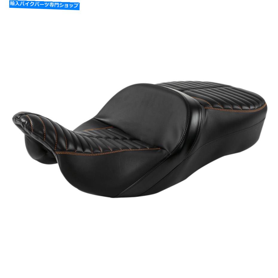 Seats ハーレーツーリングモデルに適したワンピースドライバーと助手席クッション09-22 One Piece Driver & Passenger Seat Cushion Fit For Harley Touring Models 09-22【並行輸入品】