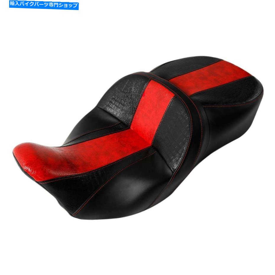 Seats ハーレーツアーエレクトラグライド09-22 2018に適したブラックレッドドライバーの助手席 Black Red Driver Passenger Seat Fit For Harley Touring Electra Glide 09-22 2018【並行輸入品】｜Us Custom Parts Shop USDM