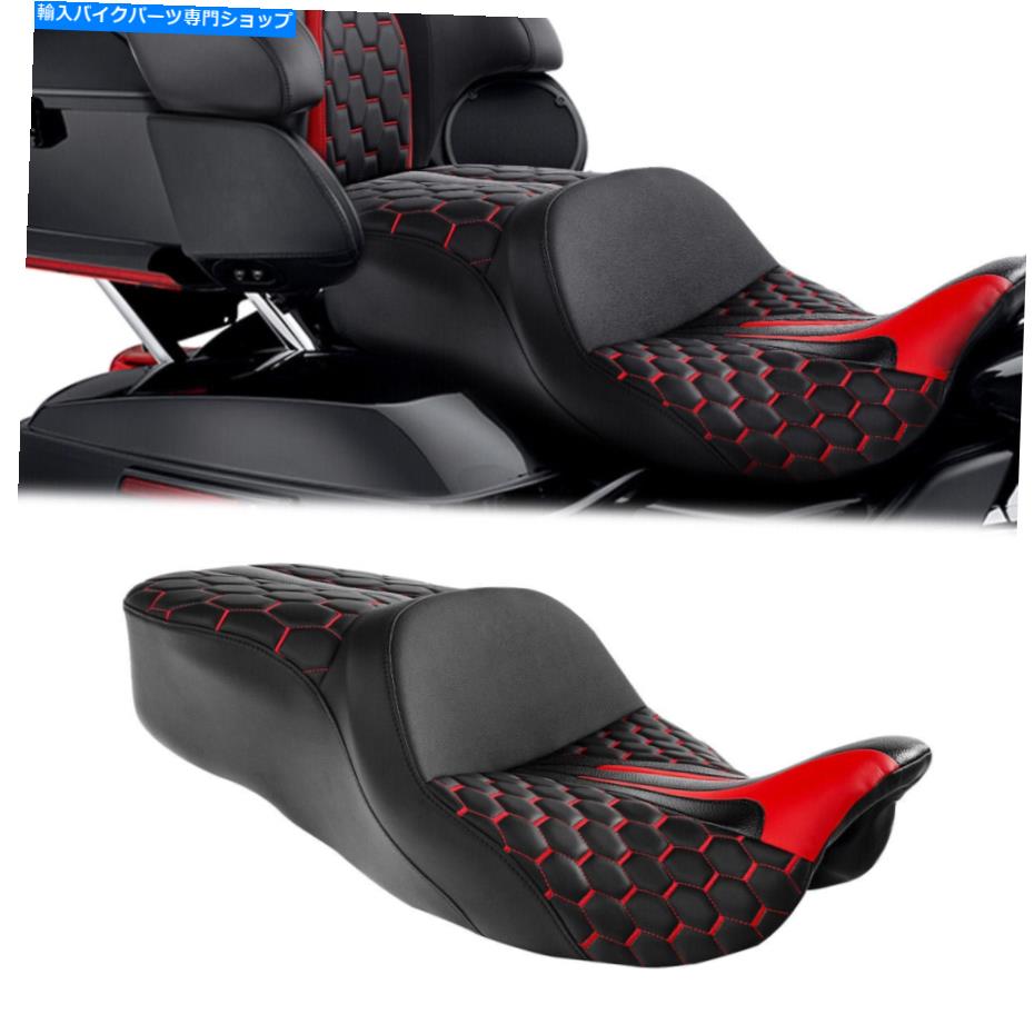 Seats ハーレーツーリングエレクトラグライドストリートグライド09-2022に適したドライバーの助手席 Driver Passenger Seat Fit For Harley Touring Electra Glide Street Glide 09-2022【並行輸入品】