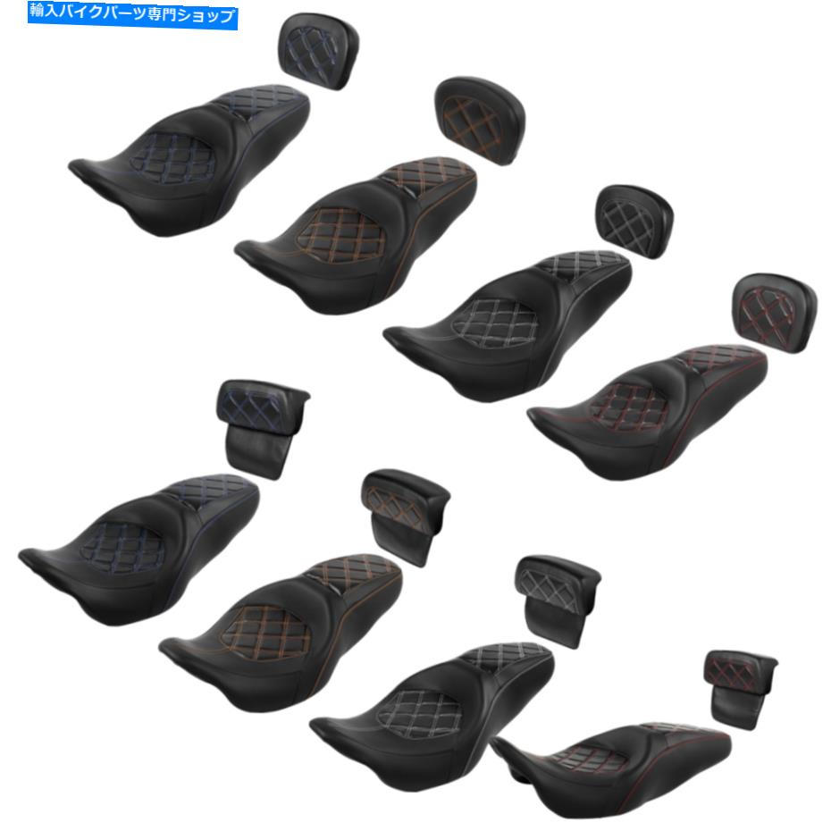 Seats ライダードライバーの助手席バックレストフィットハーレーツーリングロードキング14-21 19 Rider Driver Passenger Seat Backrest Fit For Harley Touring Road King 14-21 19【並行輸入品】