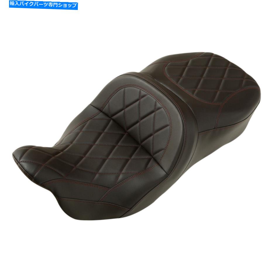 Seats ハーレーロードキングストリートグライド2009-2022に適したワンピースドライバーの助手席 One Piece Driver Passenger Seat Fit For Harley Road King Street Glide 2009-2022【並行輸入品】